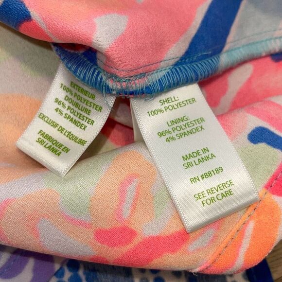 Lilly Pulitzer Womens Floral Donna Shift Romper Skort Dress Multi-Color Size 00 - Picture 11 of 13
